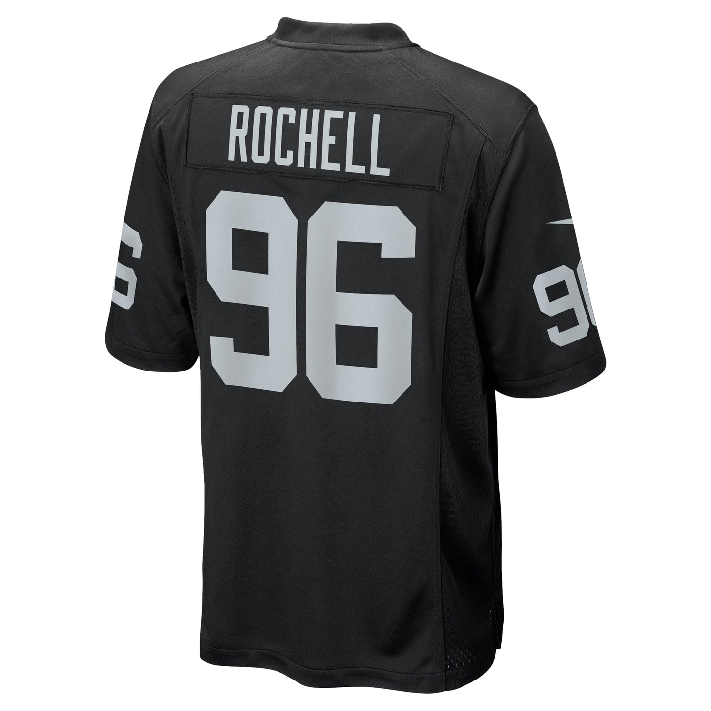 Isaac Rochell Las Vegas Raiders Team Game Jersey - Black football jersey product view 3