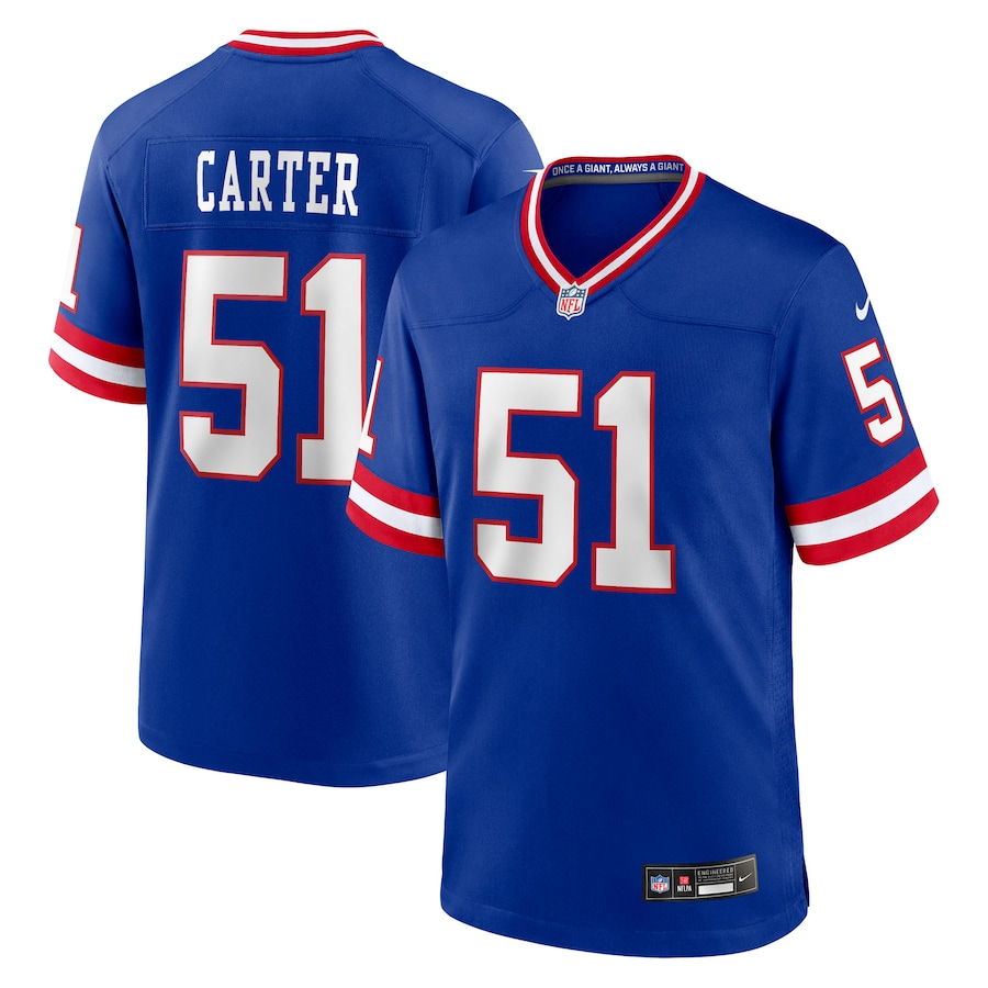 Men's New York Giants Abdul Carter Royal First Round Pick 2nd Alternate Game Jersey football jersey product view 1