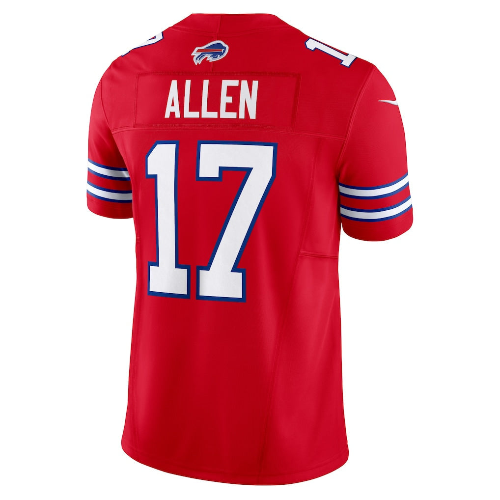 B.Bills #17 Josh Allen Red Vapor F.U.S.E. Limited Jersey football jersey product view 1