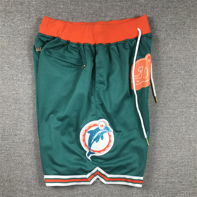 Men's Miami Dolphins Aqua Pocket Shorts football jersey product view 3
