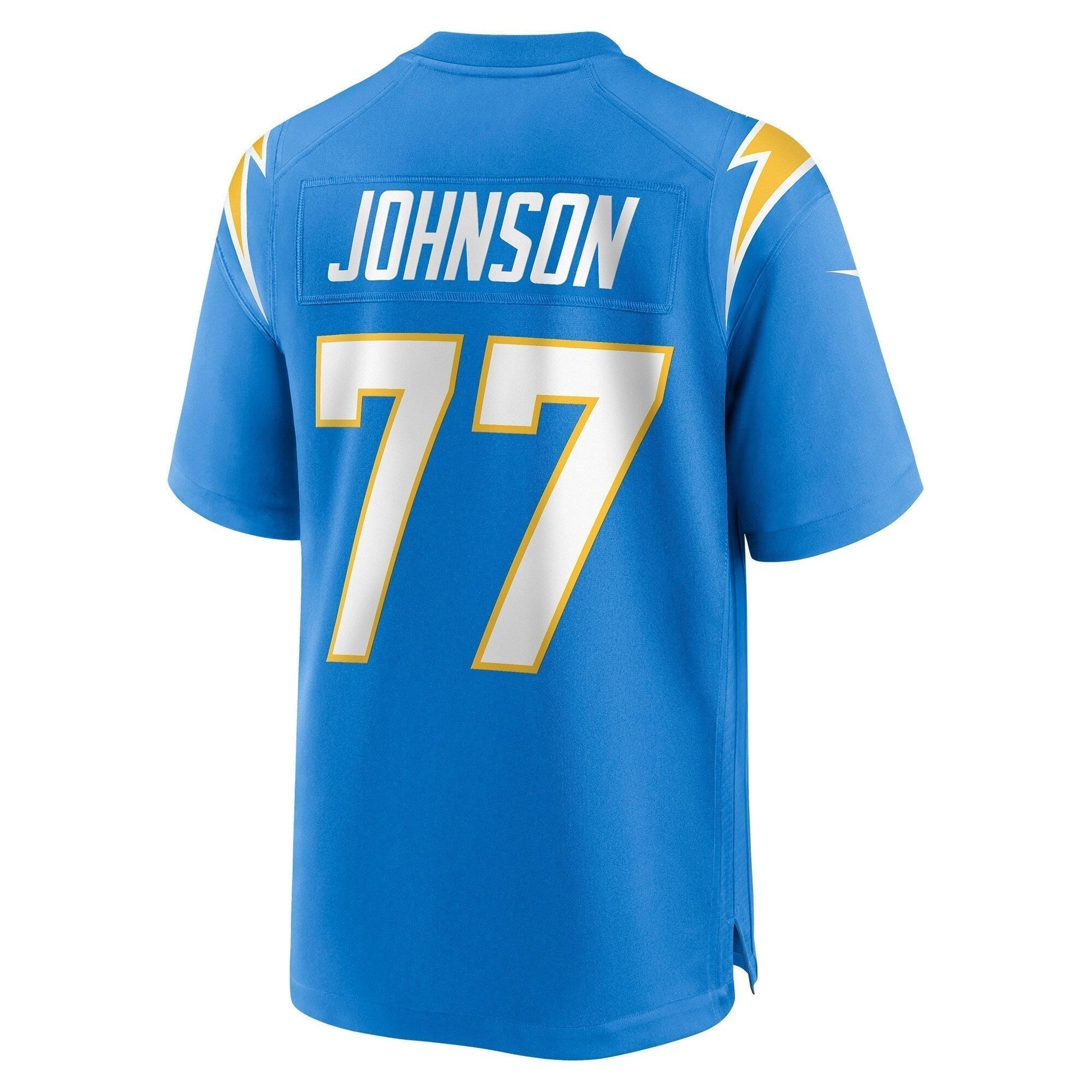 Zion Johnson Los Angeles Chargers Game Jersey - Powder Blue football jersey product view 3