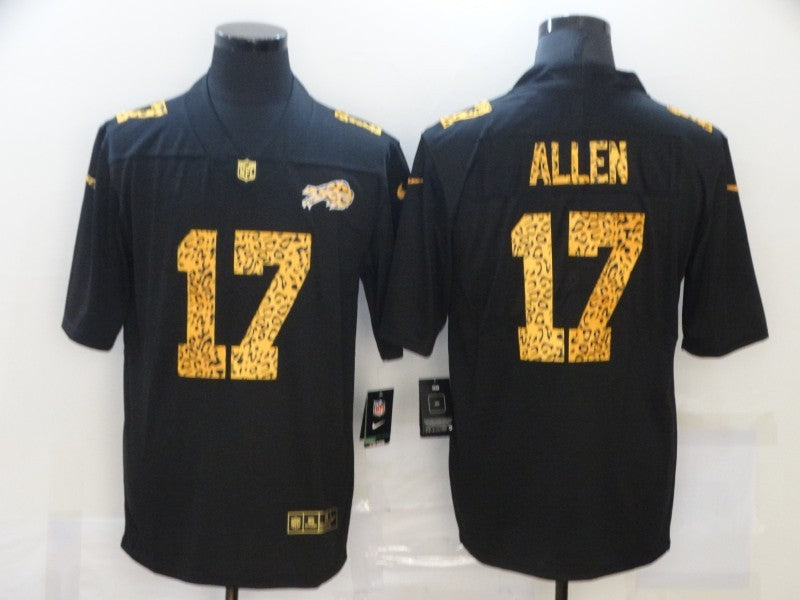 Men's Buffalo Bills Josh Allen #17 Black Game Player Jersey1 football jersey product view 1
