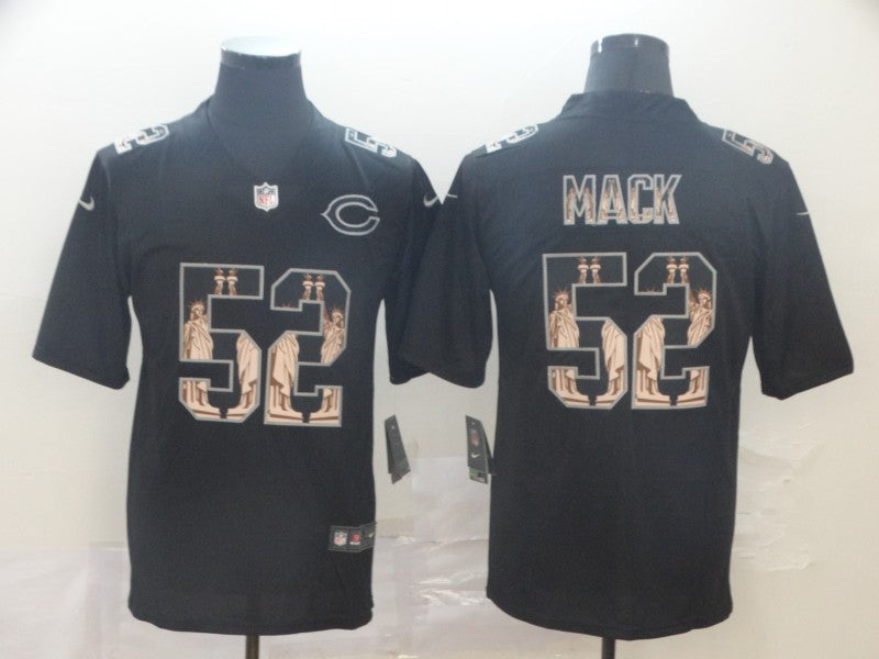 Men's Chicago Bears #52 Khalil Mack Black Player Replica Jersey1 football jersey product view 1