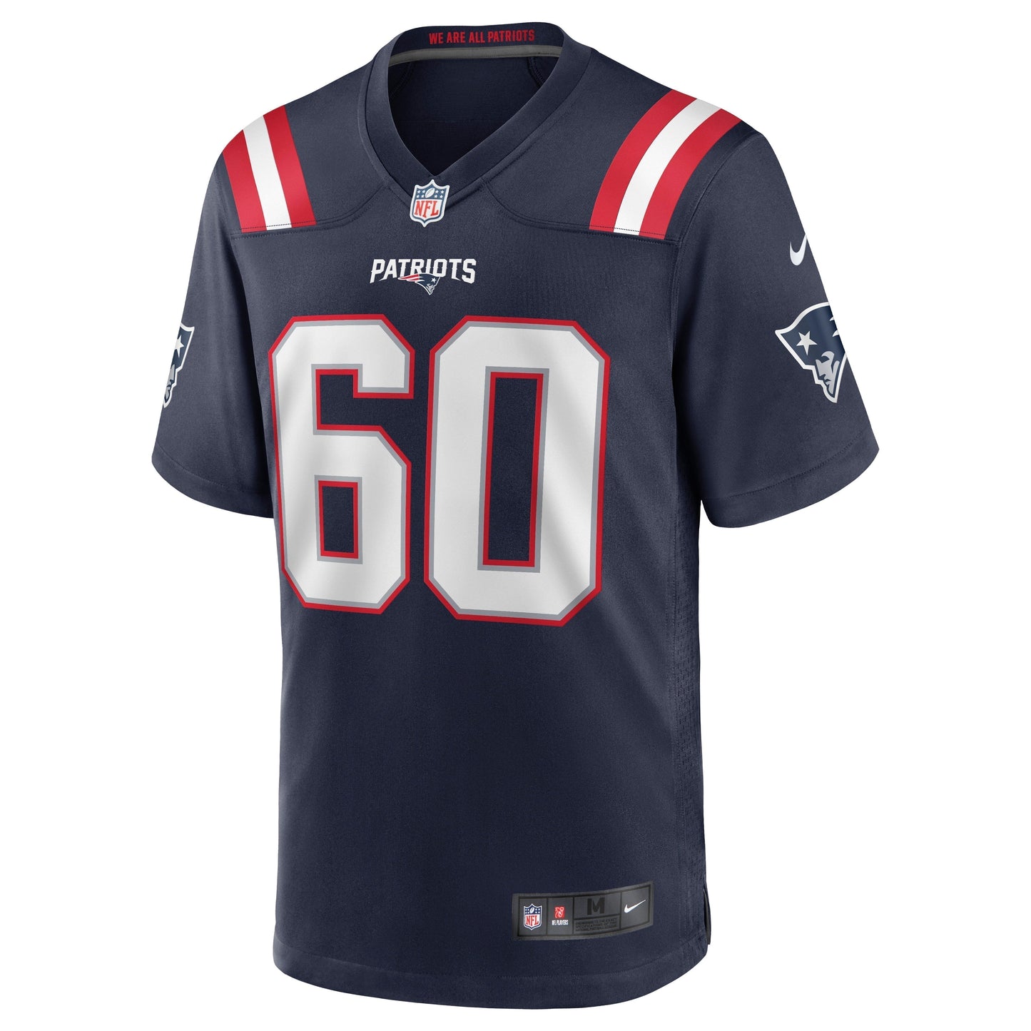 David Andrews New England Patriots Game Jersey - Navy football jersey product view 2