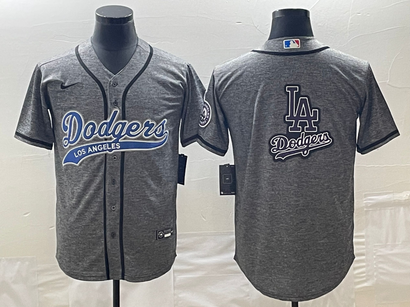Men's Los Angeles Dodgers Gray Joint Edition Team Jersey1 baseball jersey product view 1