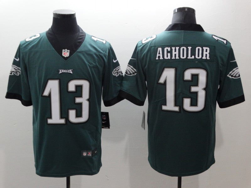 Men's Philadelphia Eagles Nelson Agholor #13 Midnight Green Game Jersey1 football jersey product view 1