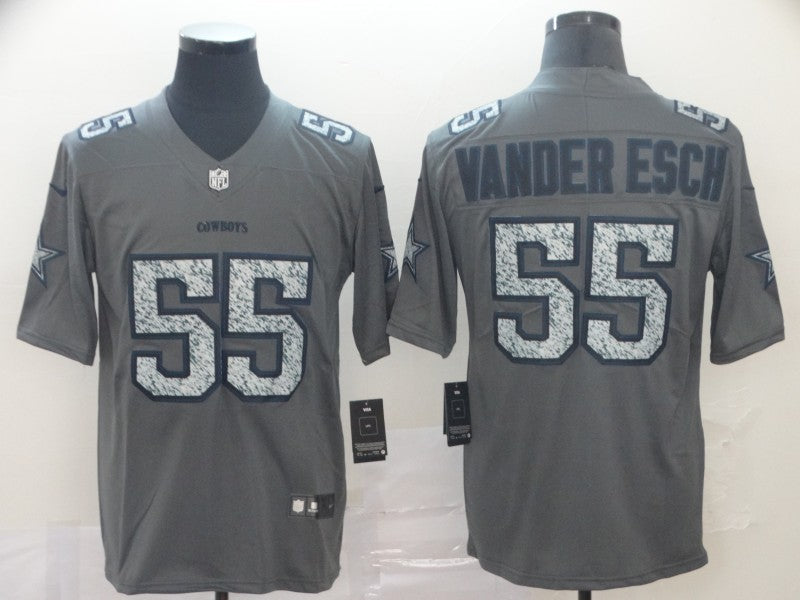 Men's Dallas Cowboys Leighton Vander Esch #55 Gray Player Game Jersey1 football jersey product view 1