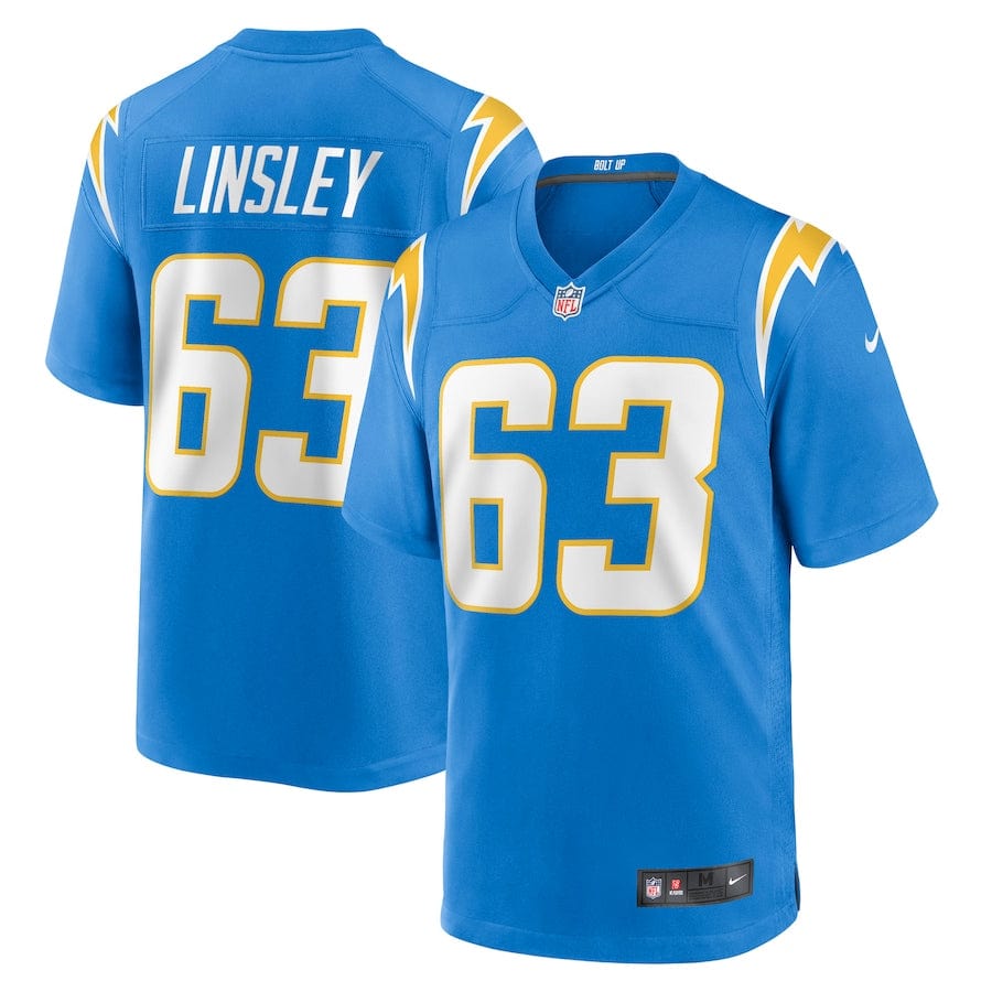 Corey Linsley Los Angeles Chargers Jersey football jersey product view 1