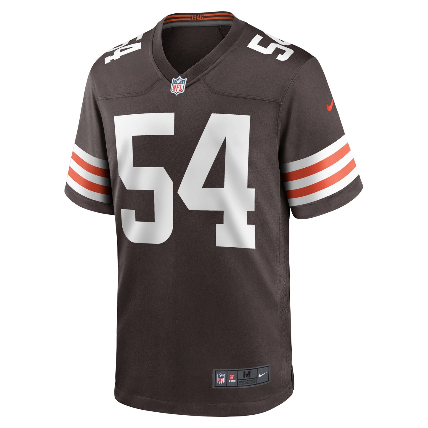 Ogbonnia Okoronkwo Cleveland Browns Game Jersey - Brown football jersey product view 2