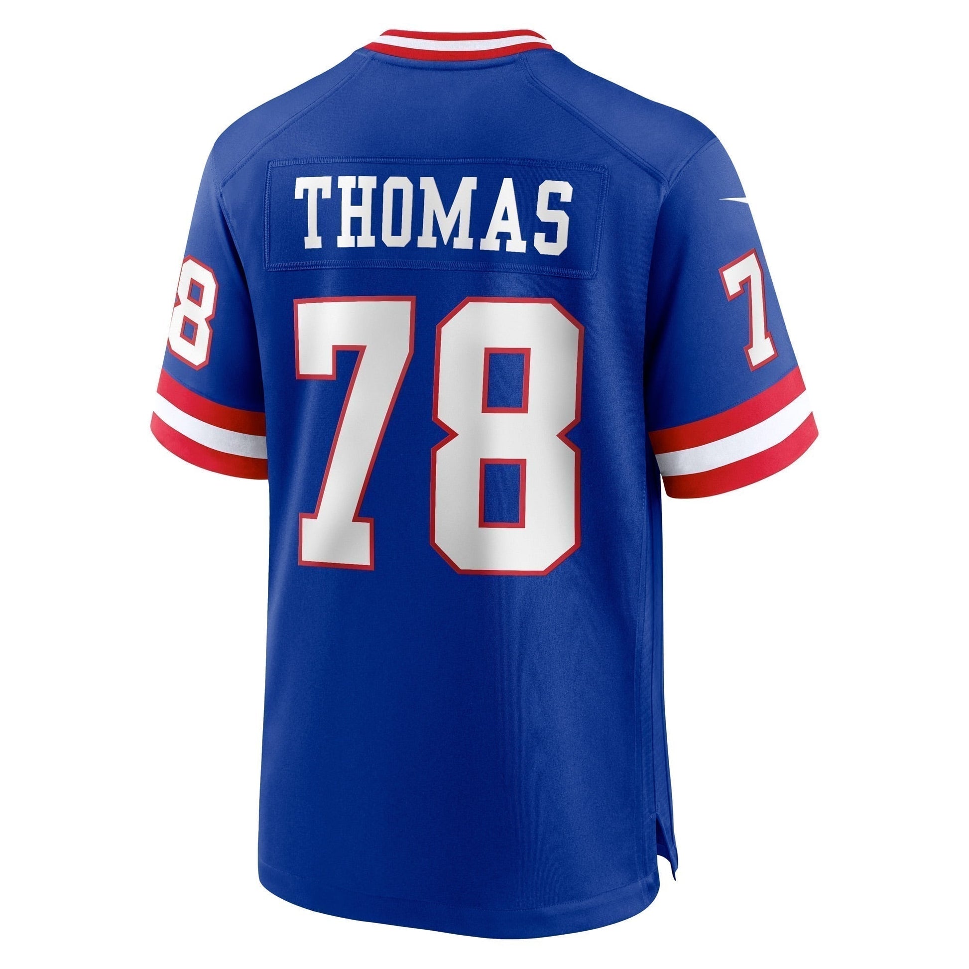 Andrew Thomas New York Giants Classic Game Jersey - Royal football jersey product view 3