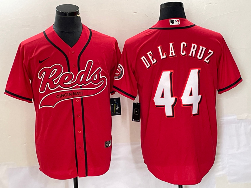 Men's Cincinnati Reds Elly De La Cruz Red Replica Player Jersey Joint Edition baseball jersey product view 1