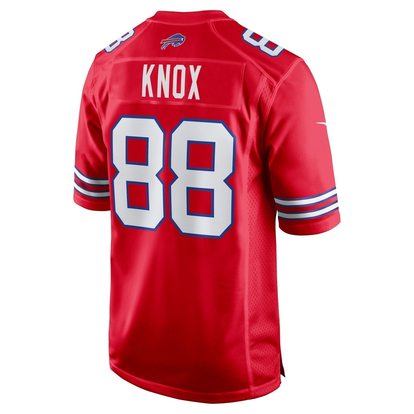 Dawson Knox Buffalo Bills Alternate Game Jersey - Red football jersey product view 3