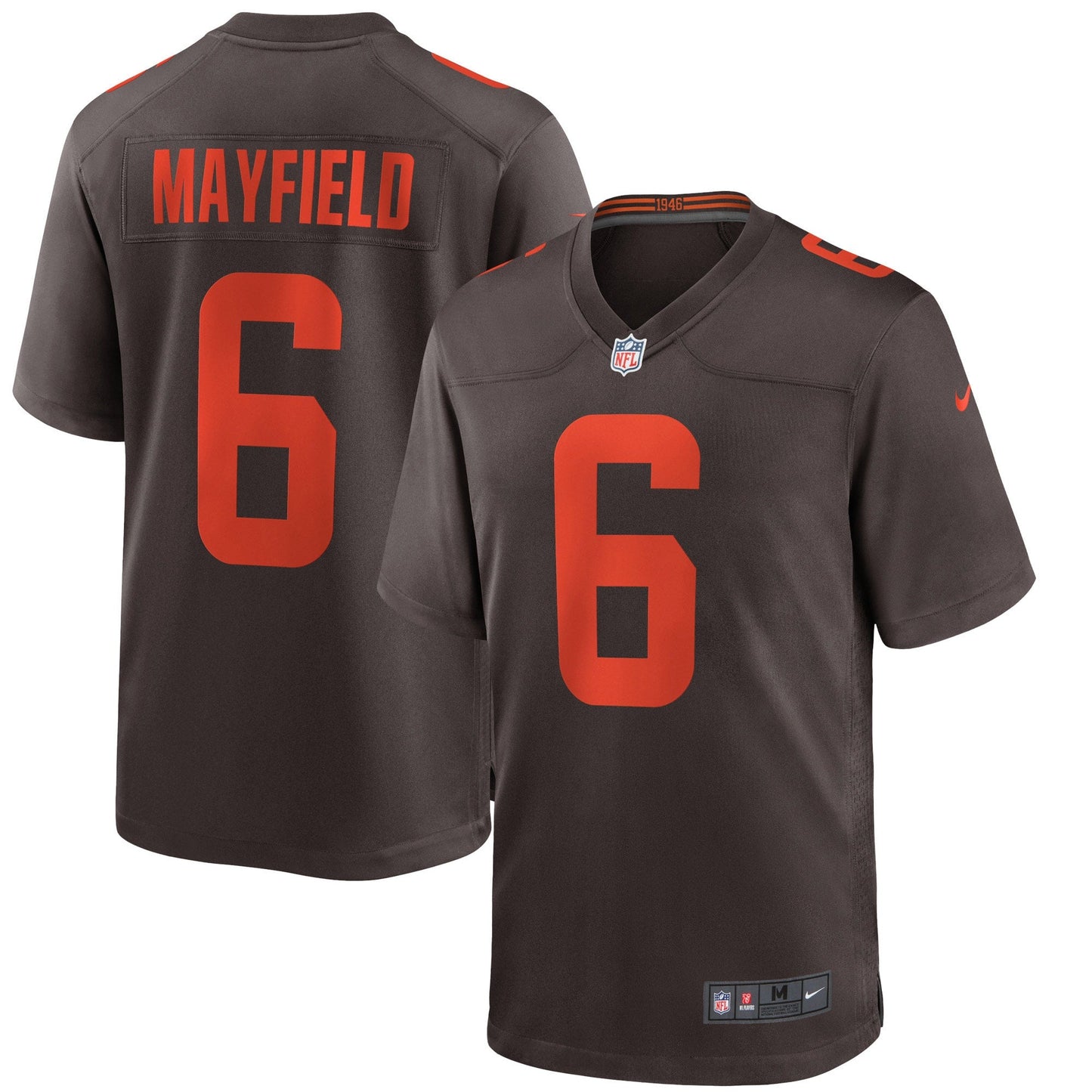 Baker Mayfield Cleveland Browns Alternate Game Jersey - Brown football jersey product view 1