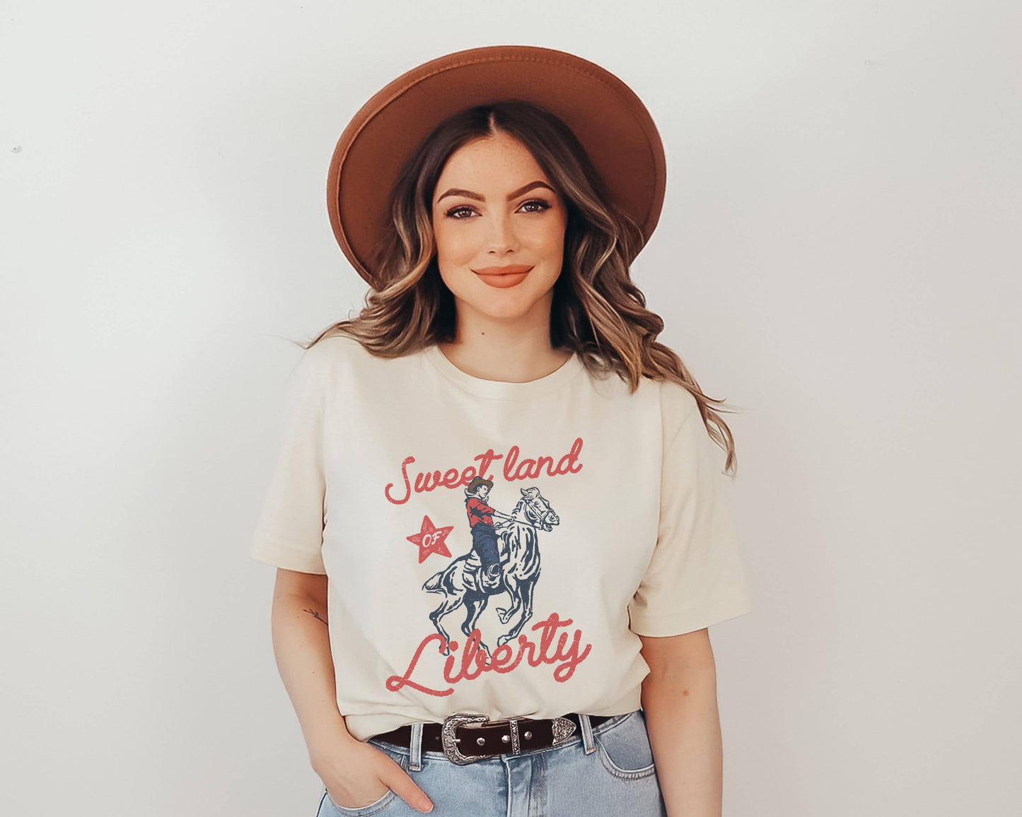 Sweet Land of Liberty Tee | Patriotic T Shirt | Usa Tee Unisex T-shirt, Sweatshirt, Hoodie, Long Sleeve Tee - T-Shirt, Sweatshirt, Hoodie
