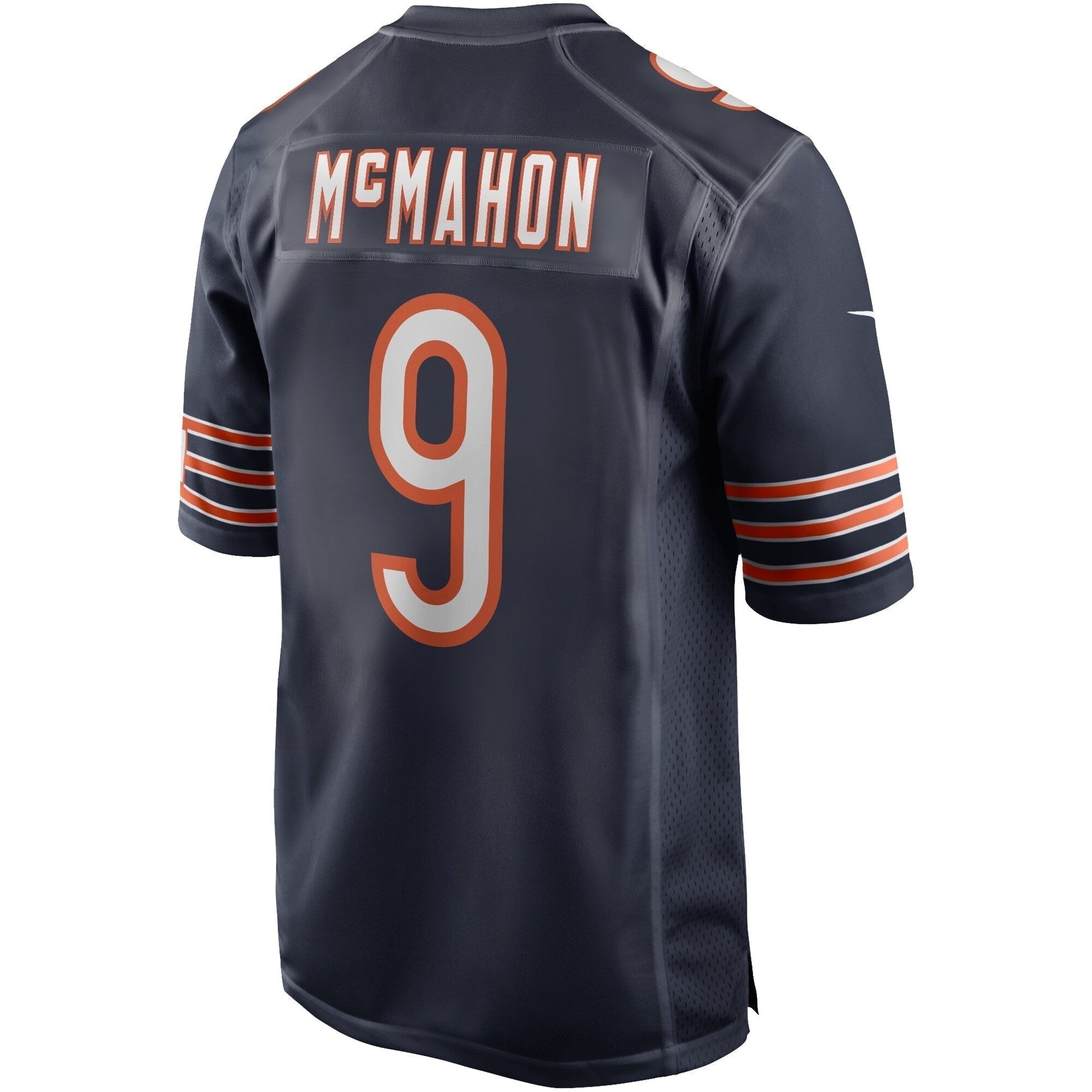 Jim McMahon Chicago Bears Game Retired Jersey - Navy football jersey product view 3
