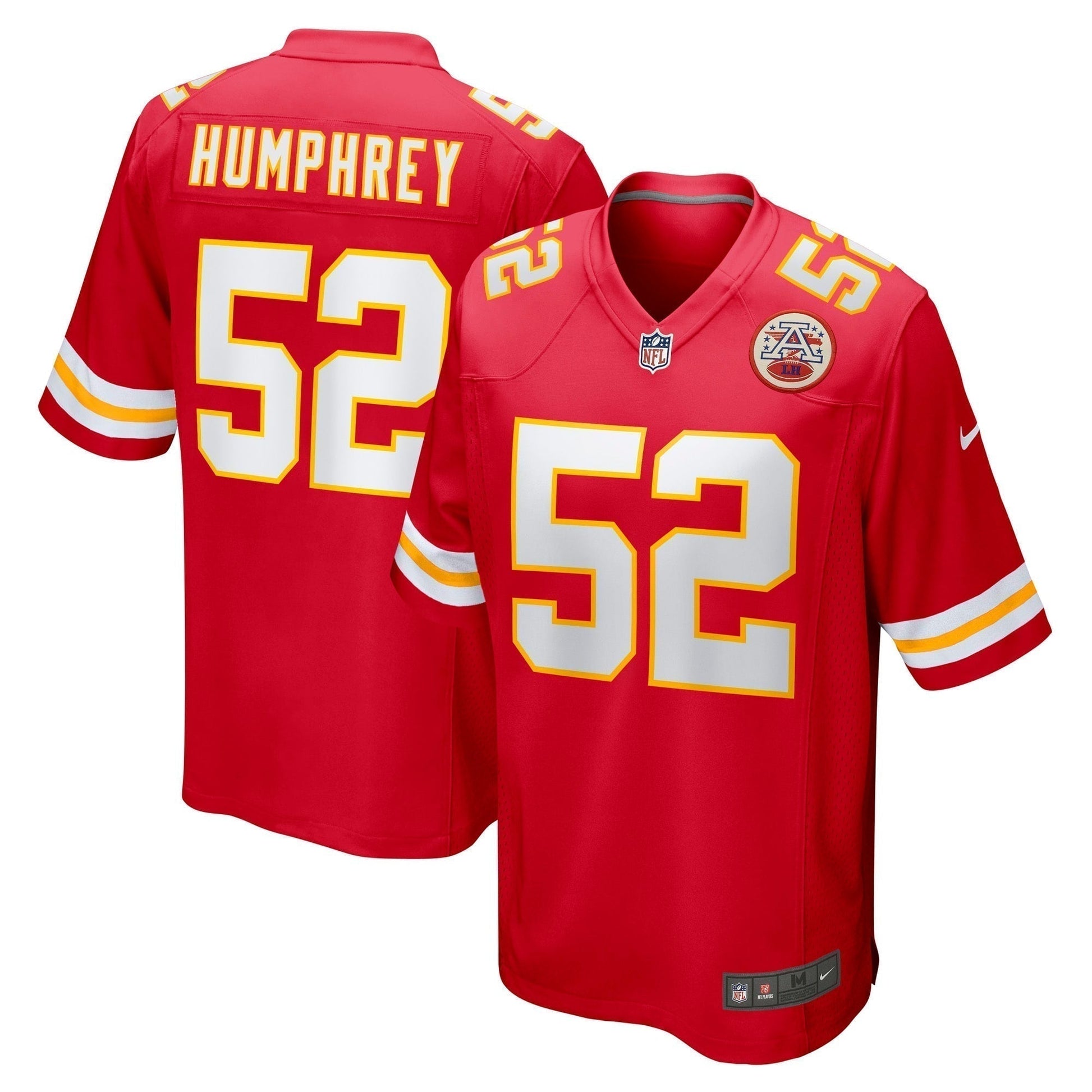 Creed Humphrey Kansas City Chiefs Game Jersey - Red football jersey product view 1