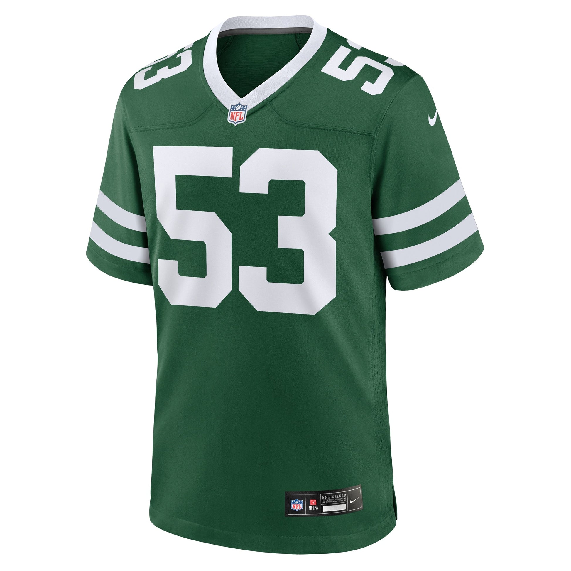 Zaire Barnes New York Jets Team Game Jersey - Legacy Green football jersey product view 2
