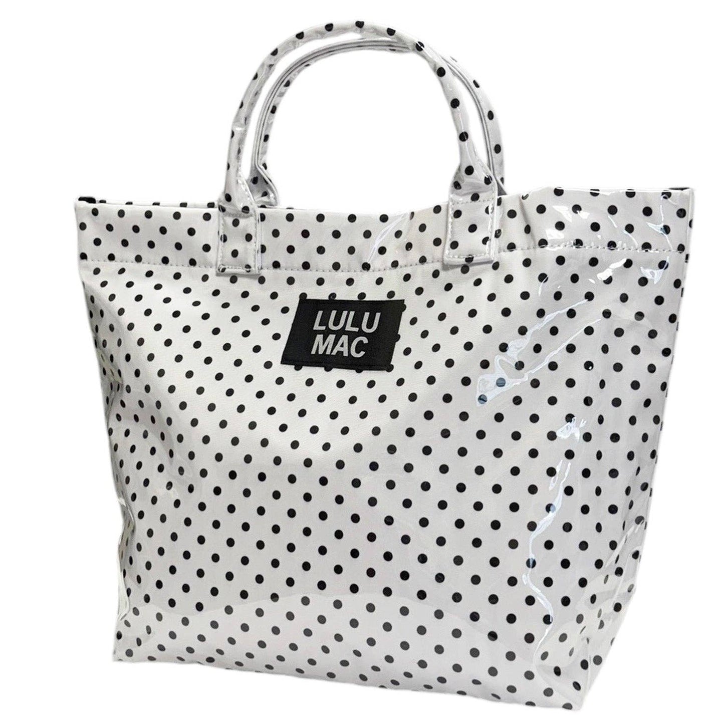 LM-BG-1003 Tote Bag White/Black Dot Unisex T-shirt, Sweatshirt, Hoodie, Long Sleeve Tee - T-Shirt, Sweatshirt, Hoodie