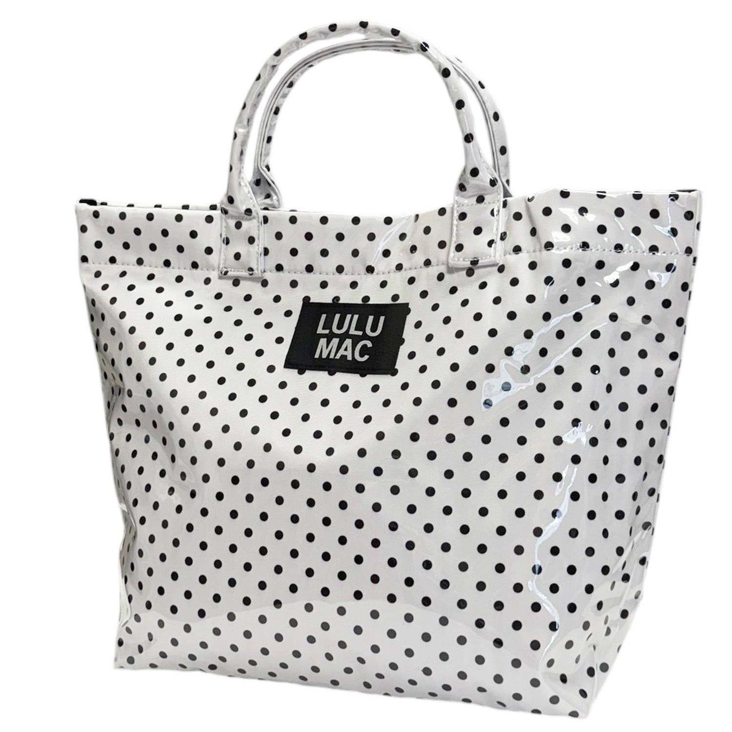 LM-BG-1003 Tote Bag White/Black Dot Unisex T-shirt, Sweatshirt, Hoodie, Long Sleeve Tee - T-Shirt, Sweatshirt, Hoodie
