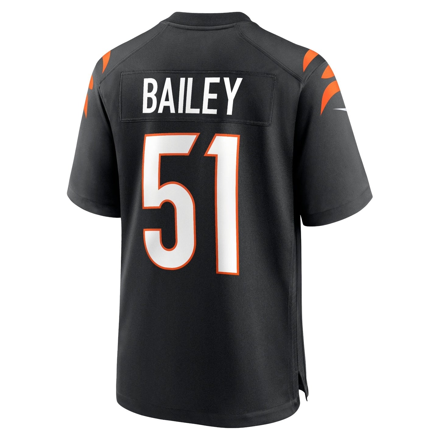 Markus Bailey Cincinnati Bengals Game Jersey - Black football jersey product view 3