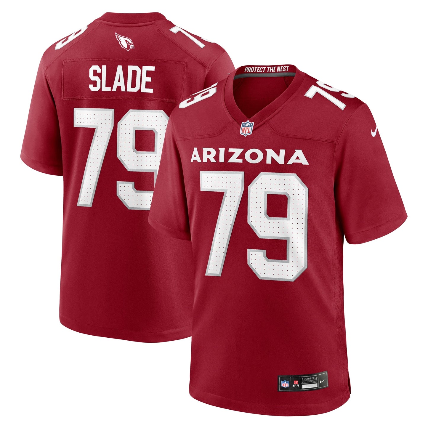 Jacob Slade Arizona Cardinals Game Jersey - Cardinal football jersey product view 1