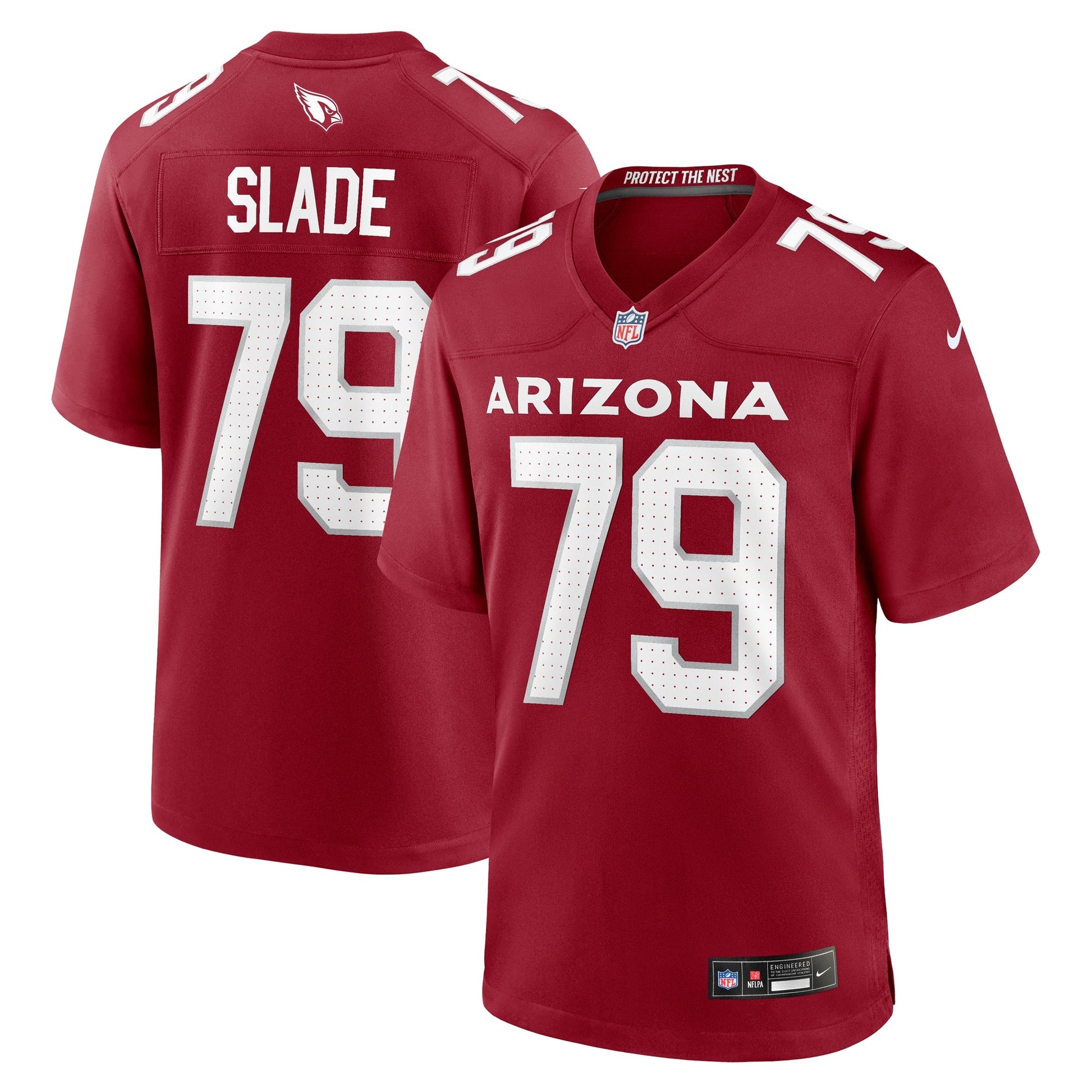Jacob Slade Arizona Cardinals Game Jersey - Cardinal football jersey product view 1