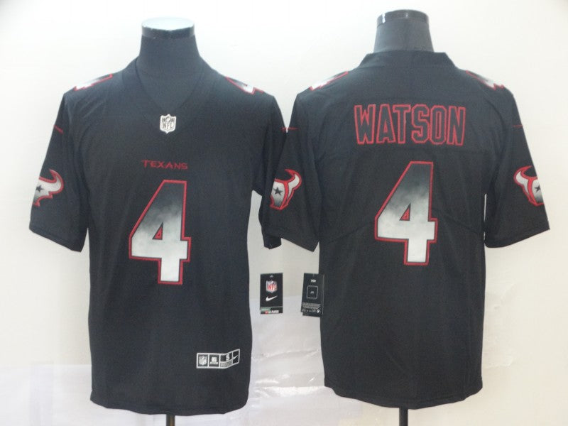 Men's Houston Texans #4 Deshaun Watson Black Player Jersey1 football jersey product view 1