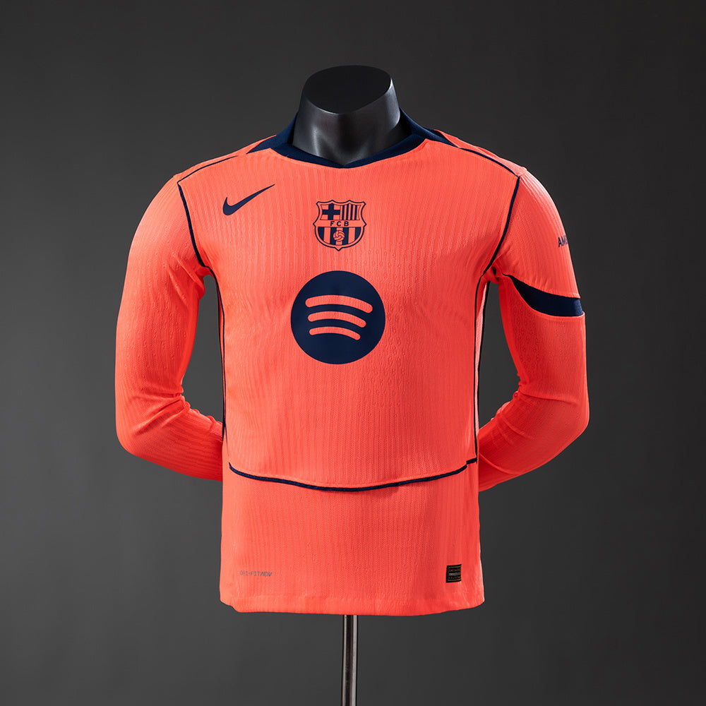 Barcelona 25/26 Third Away Long Sleeve Player Version Jersey sports jersey product view 1
