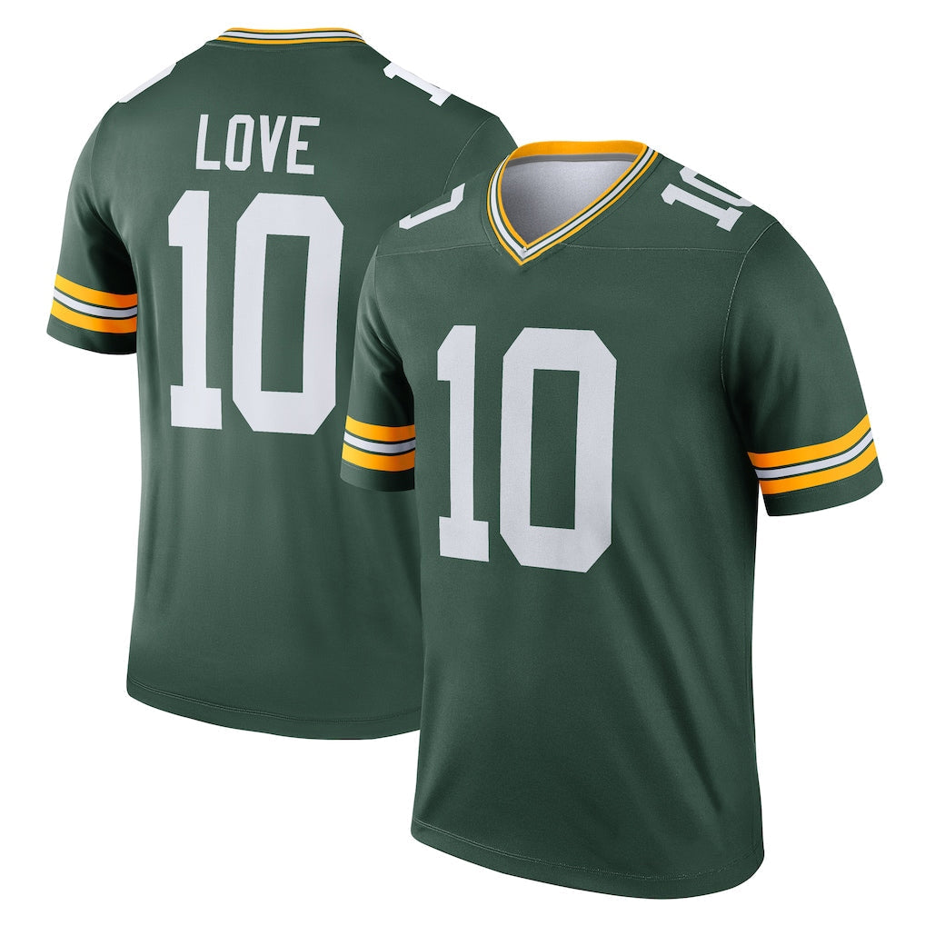 GB. Packers #10 Jordan Love Green Legend Player Performance Top Jersey basketball jersey product view 1