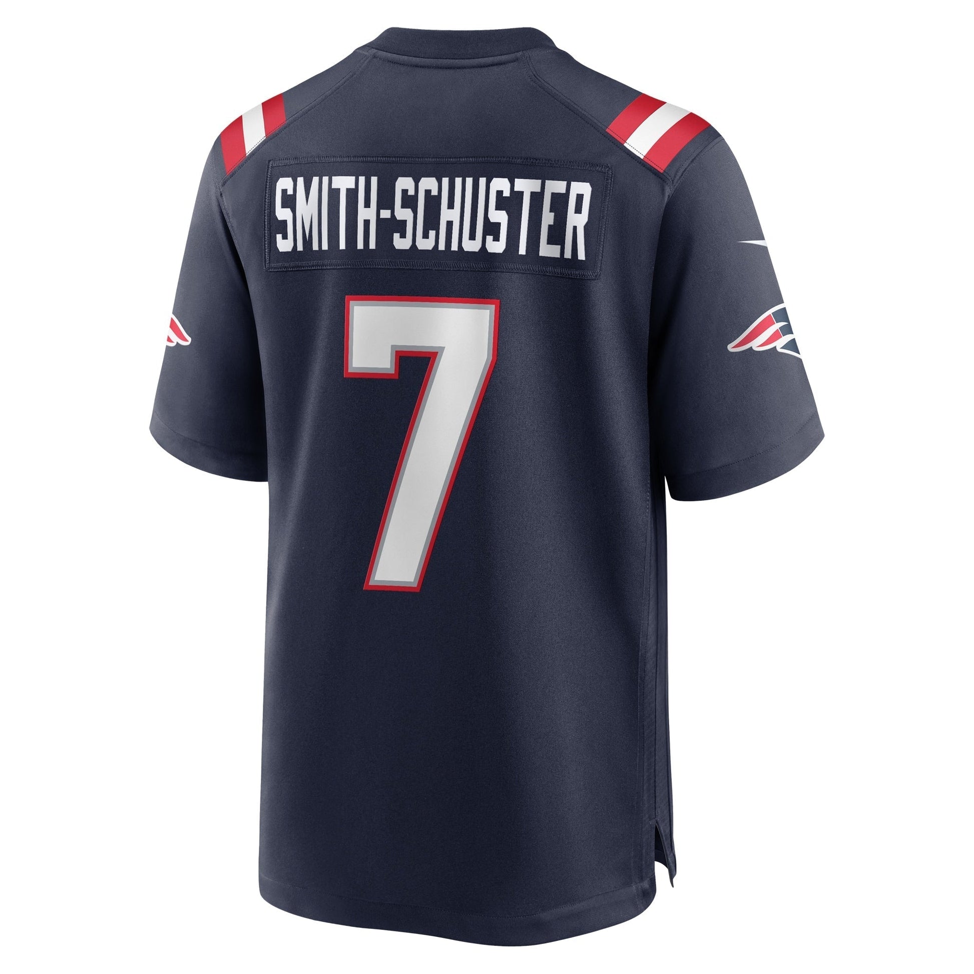 JuJu Smith-Schuster New England Patriots Game Jersey - Navy football jersey product view 3