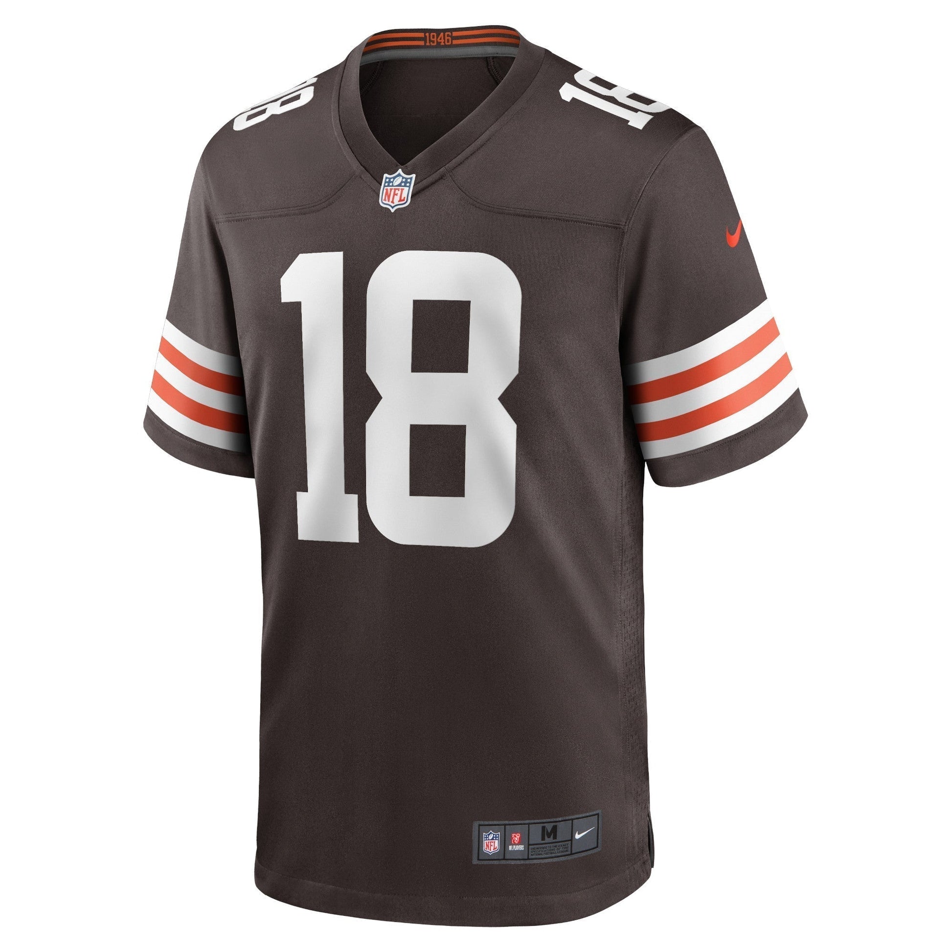 David Bell Cleveland Browns Game Jersey - Brown football jersey product view 2