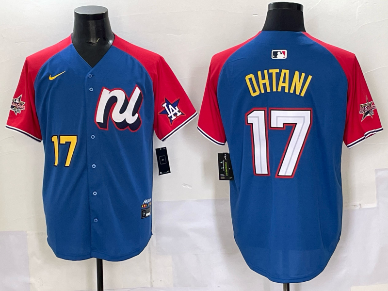 Men's National League Shohei Ohtani Blue 2025 All-Star Edition Game Jersey baseball jersey product view 1