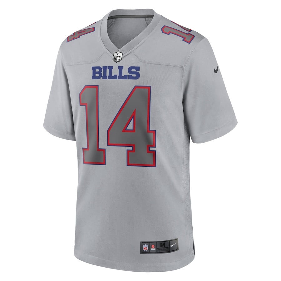 Stefon Diggs Buffalo Bills Atmosphere Fashion Game Jersey - Gray football jersey product view 2