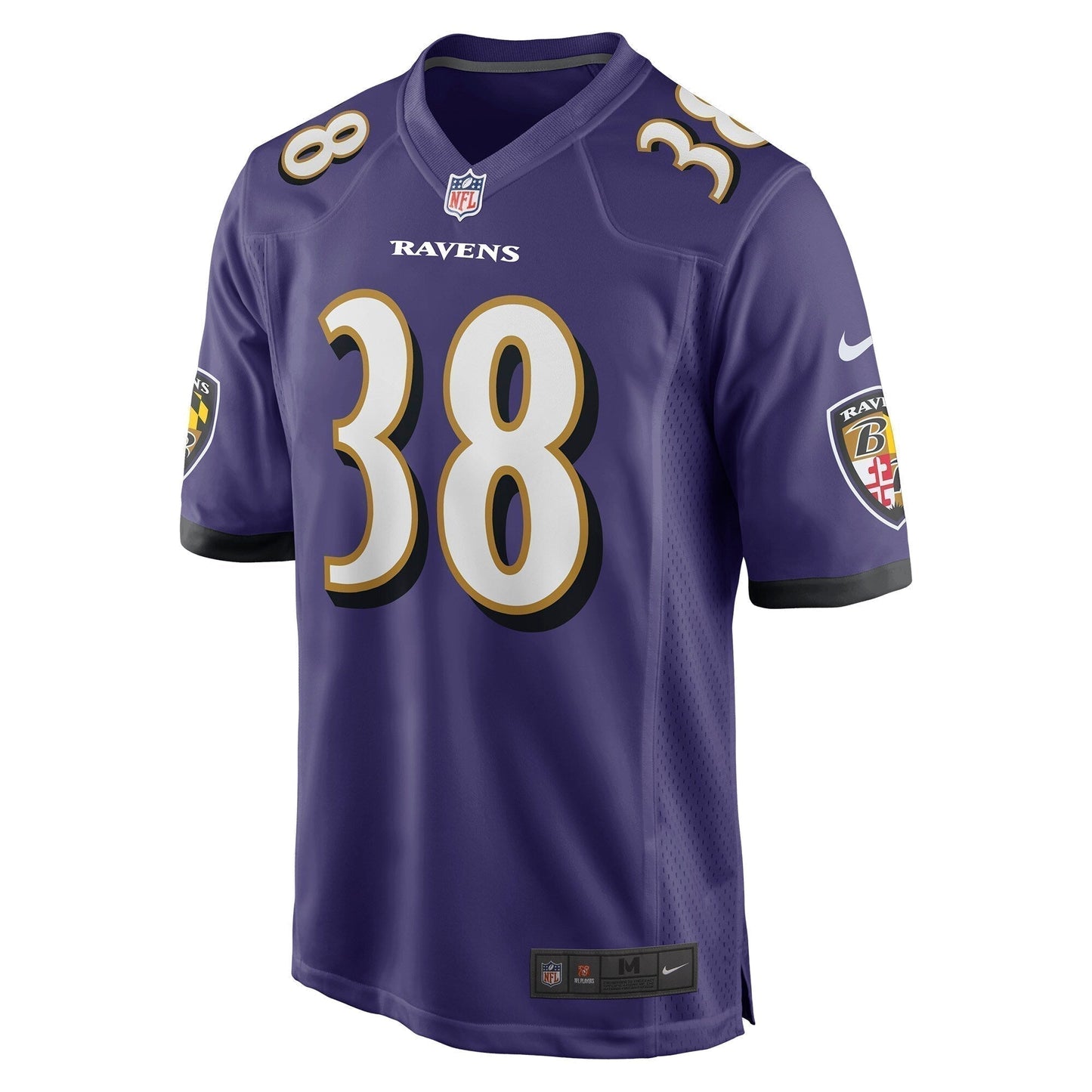 Ben Mason Baltimore Ravens Game Jersey - Purple football jersey product view 2