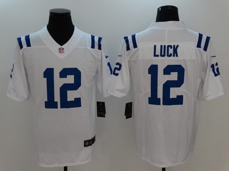 Men's Indianapolis Colts Andrew Luck White Game Jersey1 football jersey product view 1
