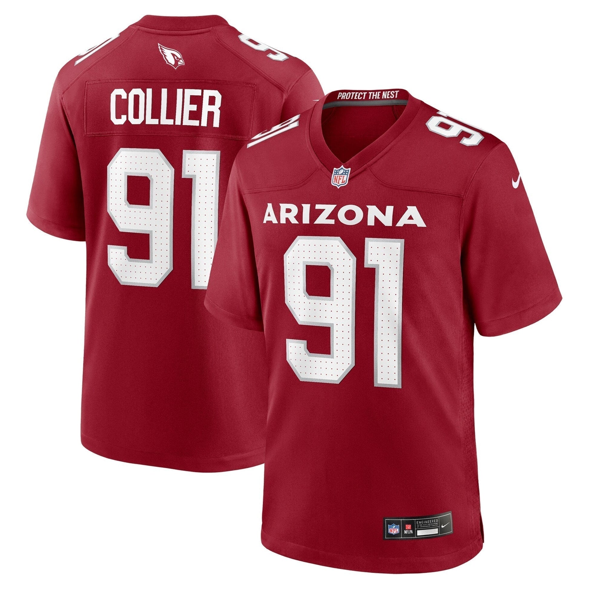 L.J. Collier Arizona Cardinals Team Game Jersey - Cardinal football jersey product view 1