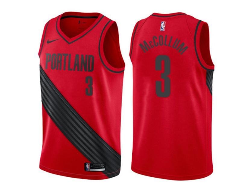 C.J McCollum Portland Trailblazers Jersey basketball jersey product view 1