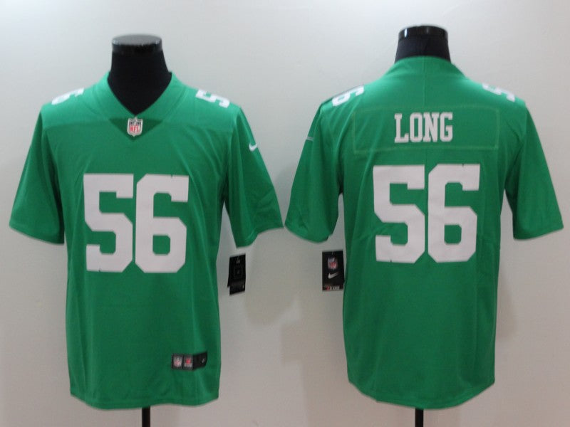 Men's Philadelphia Eagles Chris Long Green Game Jersey football jersey product view 1