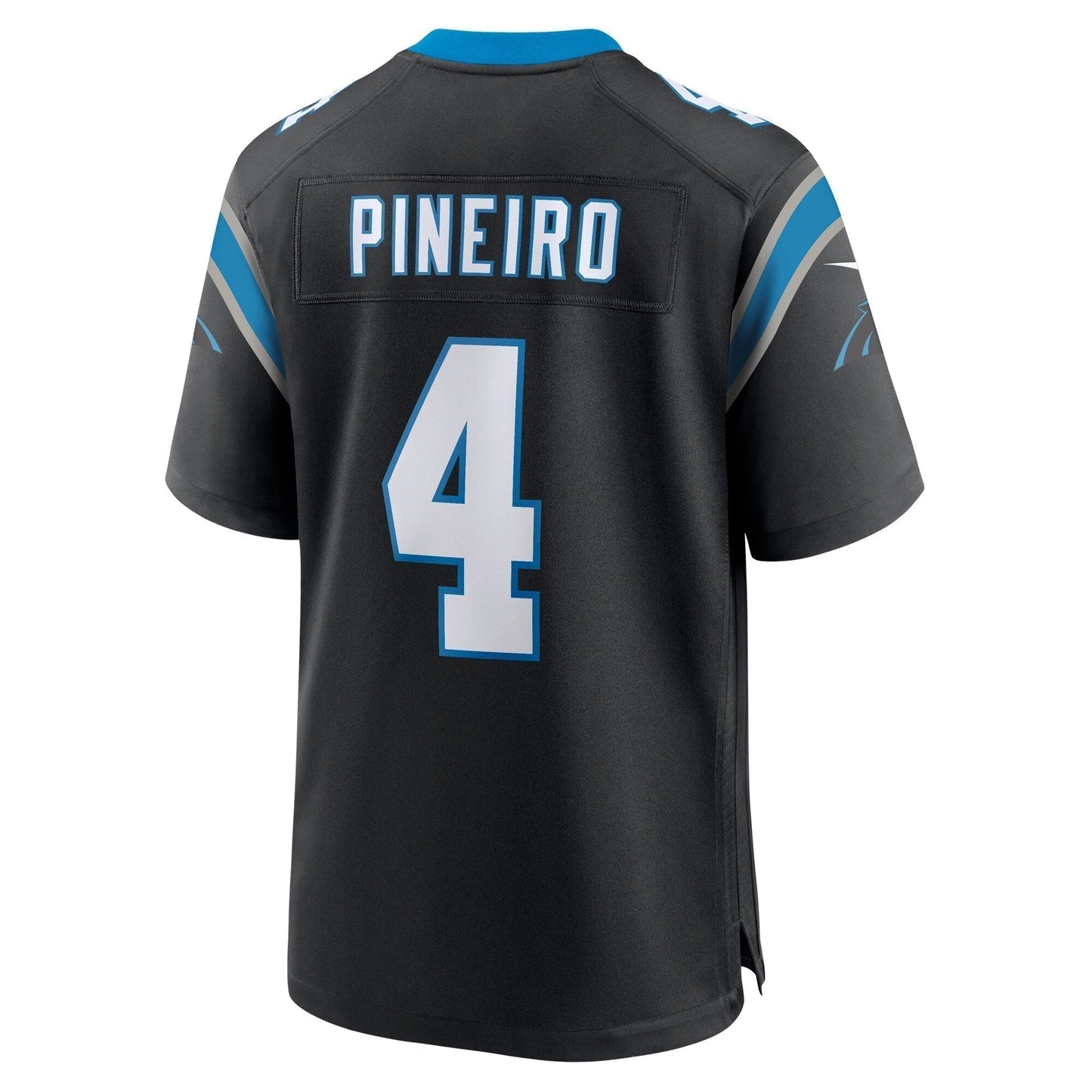 Eddy Pineiro Carolina Panthers Team Game Jersey - Black football jersey product view 3