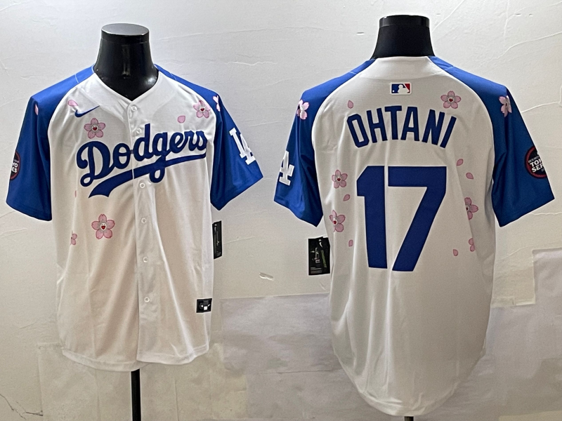 Men's Los Angeles Dodgers Shohei Ohtani White Team Game Jersey baseball jersey product view 1