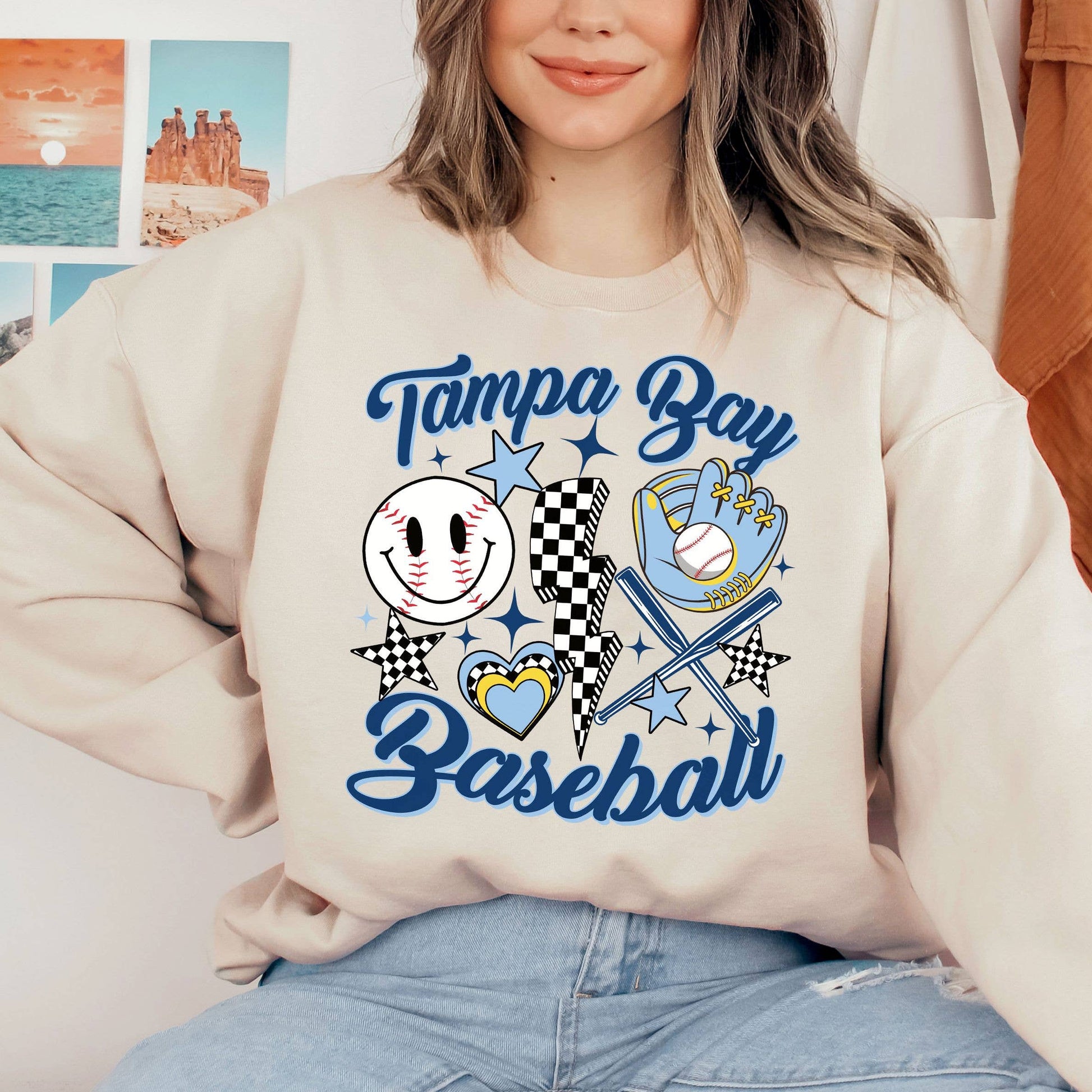 Vintage Tampa Bay Rays Baseball Sweatshirt  Retro Groovy St Unisex T-shirt, Sweatshirt, Hoodie, Long Sleeve Tee - T-Shirt, Sweatshirt, Hoodie
