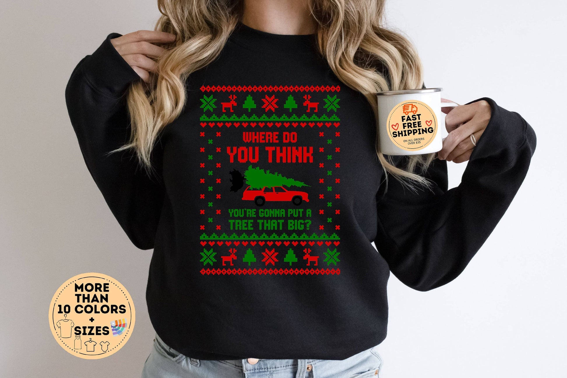 Hey Griswold Bend Over Sweatshirt- Funny Christmas Vacation Unisex T-shirt, Sweatshirt, Hoodie, Long Sleeve Tee - T-Shirt, Sweatshirt, Hoodie
