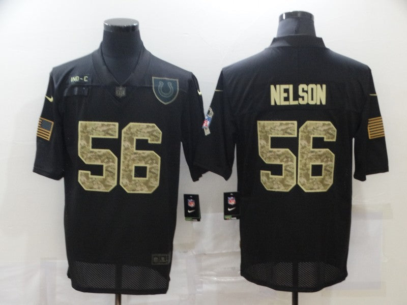 Men's Indianapolis Colts Quenton Nelson #56 Black Game Player Jersey1 football jersey product view 1