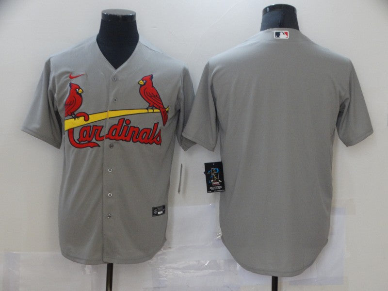 Men's St. Louis Cardinals Gray Alternate Replica Blank Jersey baseball jersey product view 1