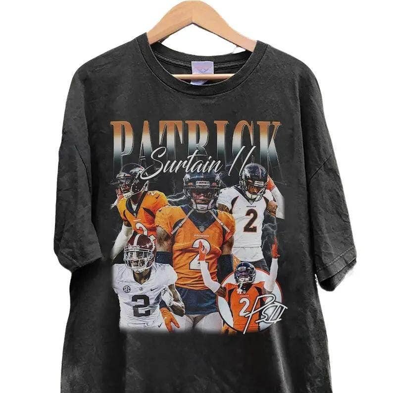 Vintage 90s Patrick Surtain Ii Denver Football Hoodie Unisex T-shirt, Sweatshirt, Hoodie, Long Sleeve Tee - T-Shirt, Sweatshirt, Hoodie