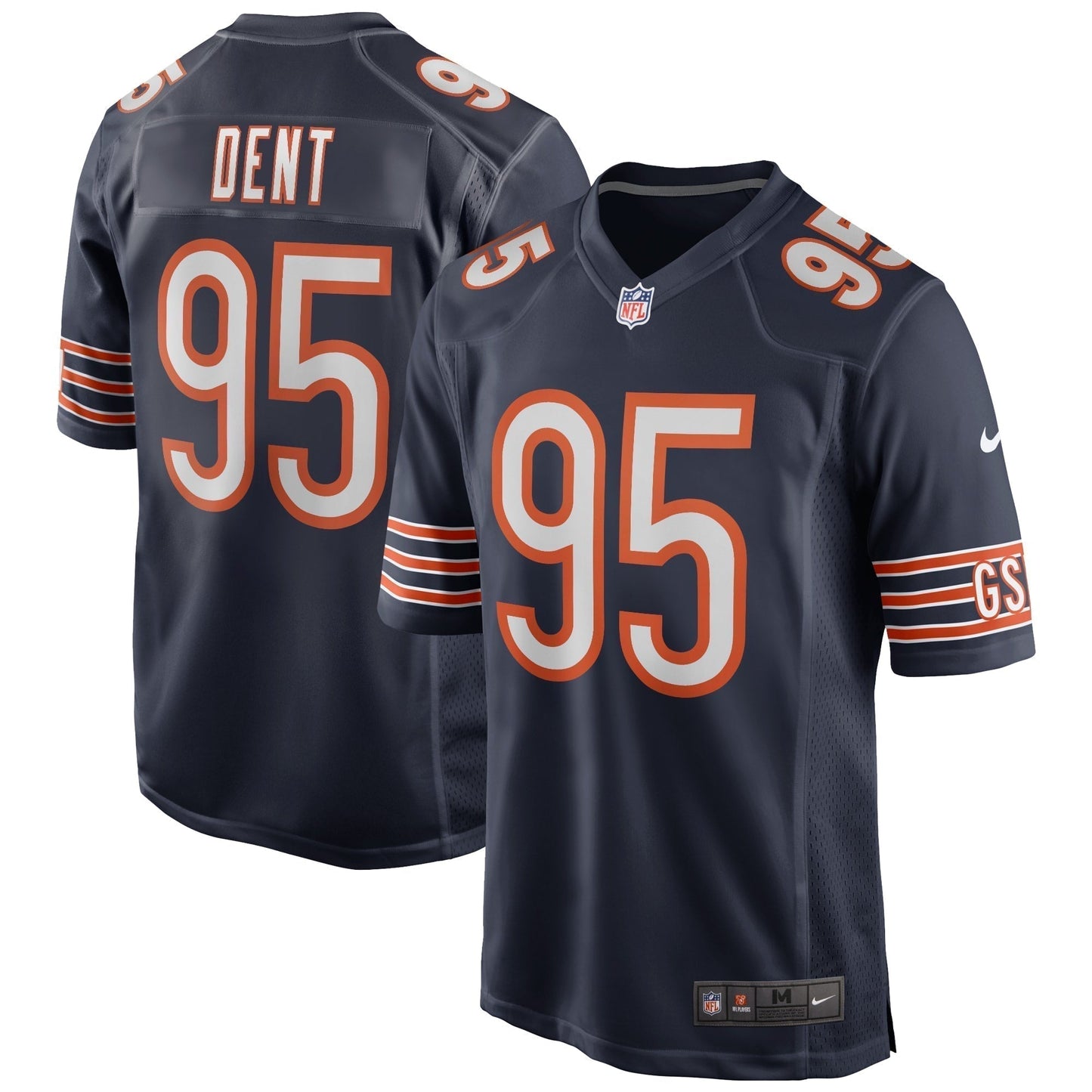 Richard Dent Chicago Bears Game Retired Jersey - Navy football jersey product view 1
