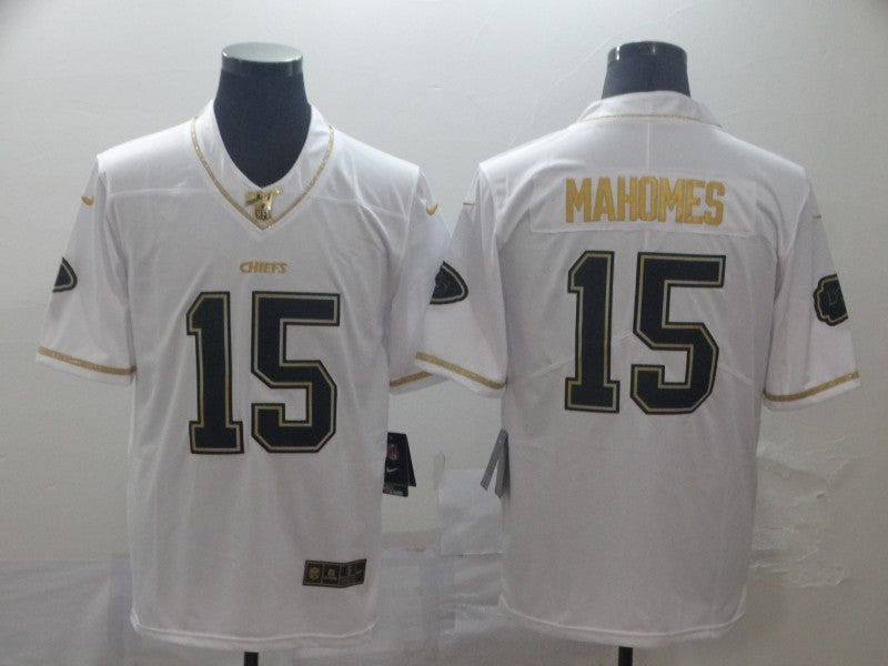 Men's Kansas City Chiefs Patrick Mahomes White Authentic Game Jersey1 football jersey product view 1
