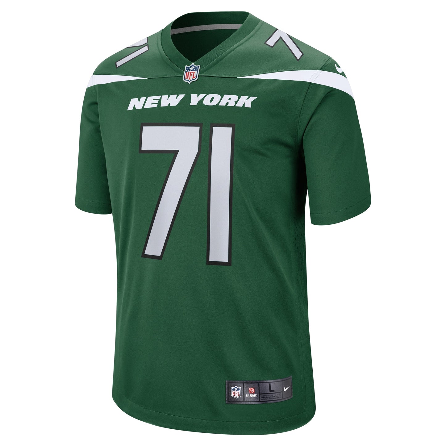 Wes Schweitzer New York Jets Game Jersey - Green football jersey product view 2