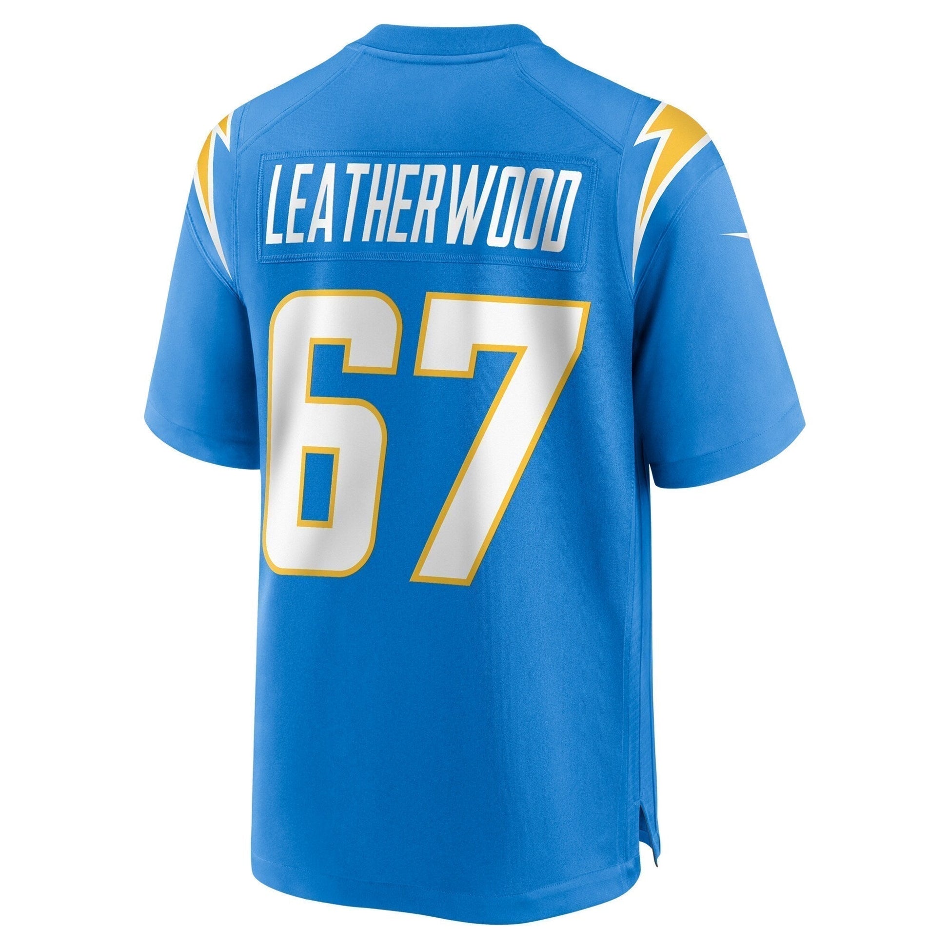 Alex Leatherwood Los Angeles Chargers Team Game Jersey - Powder Blue football jersey product view 3