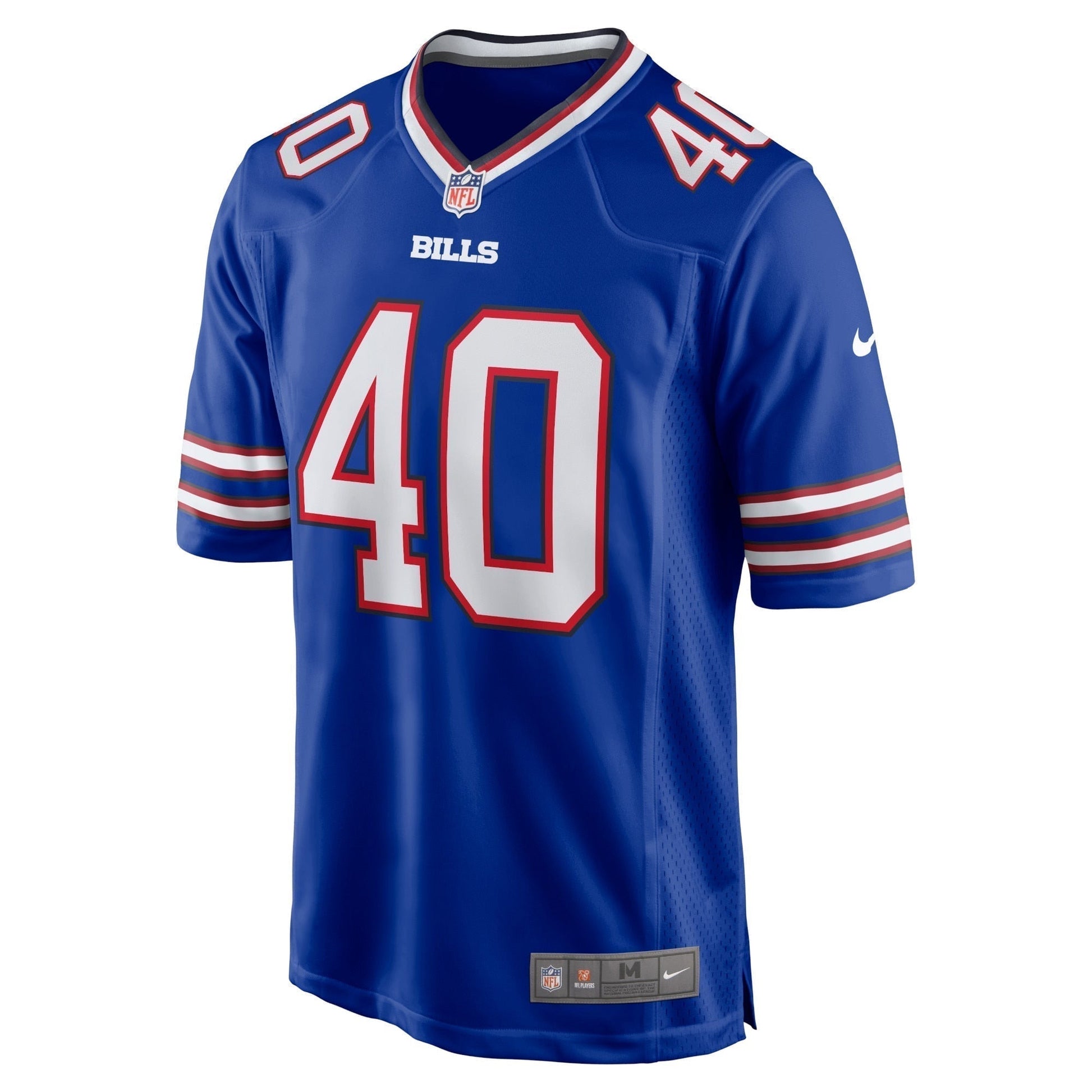 Von Miller Buffalo Bills Game Jersey - Royal football jersey product view 2